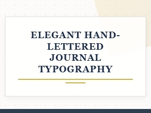 Elegant Hand-Lettered Journal Typography | Decorative Fonts Collection