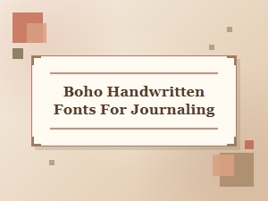 Boho Handwritten Fonts for Journaling - Free & Stylish Downloads