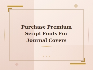 Buy Premium Script Fonts for Journal Covers | Handwritten Style